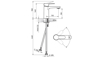 Slika Baterija BLAU stojeća za lavabo B130100B
